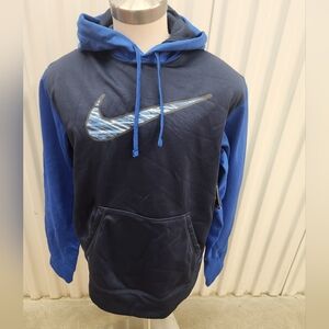 NWT Nike Men's Navy and Royal Blue Hoodie